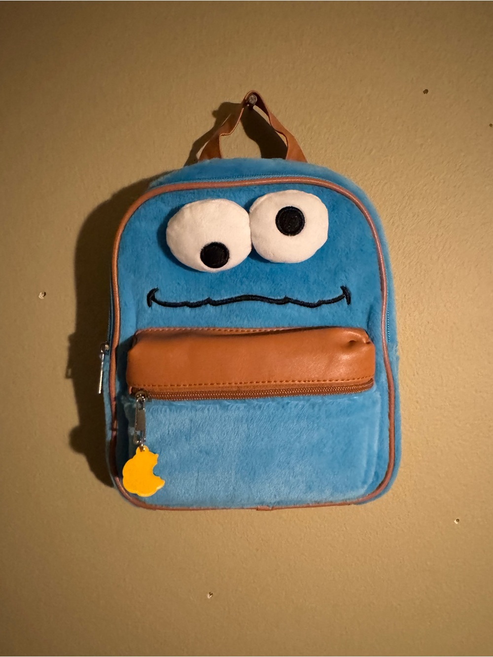 Sesame Street, Blue, Plush, Cookie Monster, Mini backpack